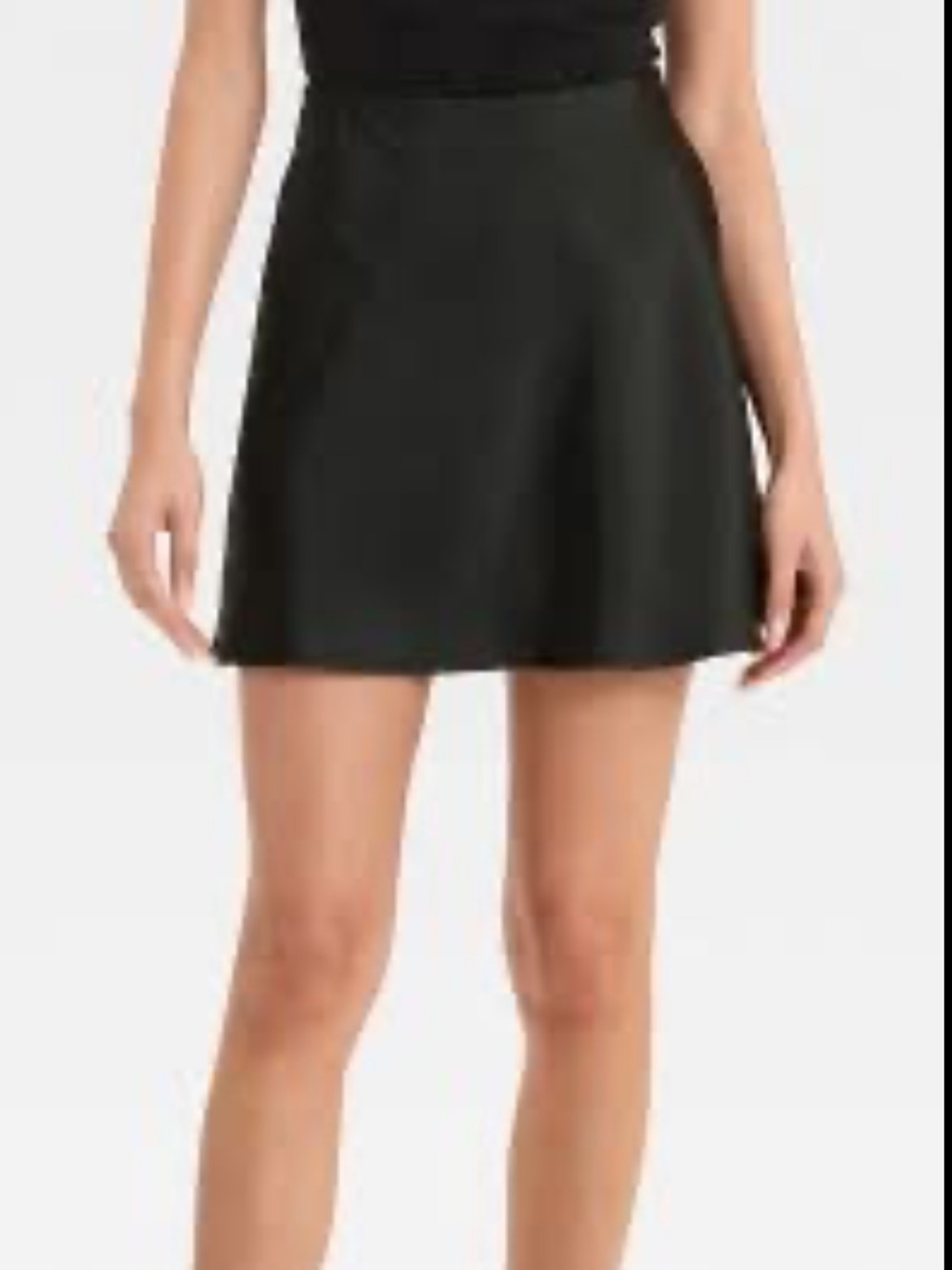 Classic Black A-Line Mini Skirt